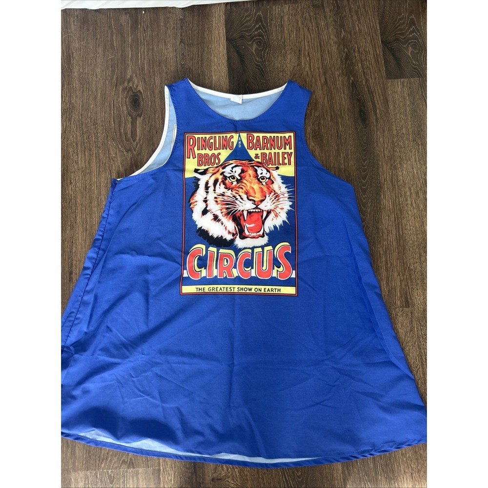 Ringling Bros Barnum & Bailey Circus Tiger Tank Top Made USA‎ Vintage  Performer